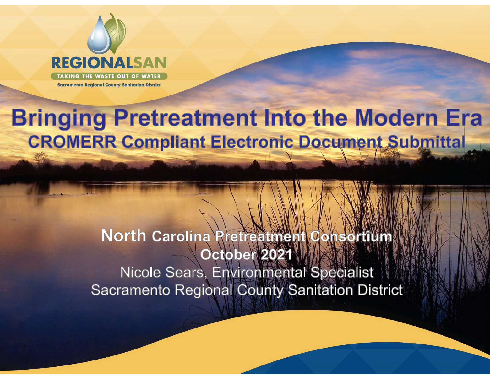 CROMERR - Bring Pretreatment into the Modern Era