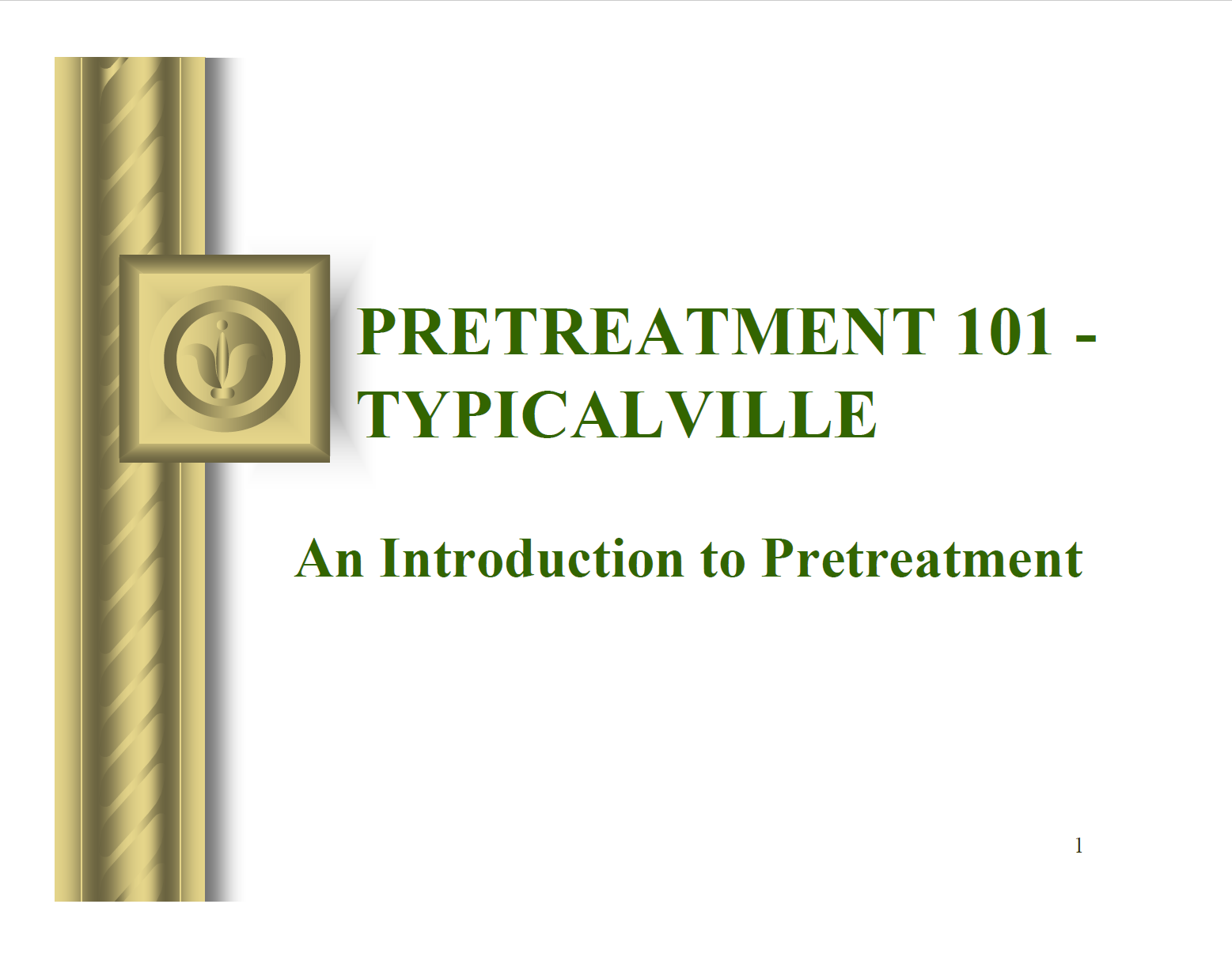 PT 101 - Typicalville