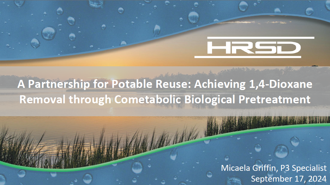 A Partnership for Potable Reuse Achieving 1,4-Dioxane - Micaela Griffin