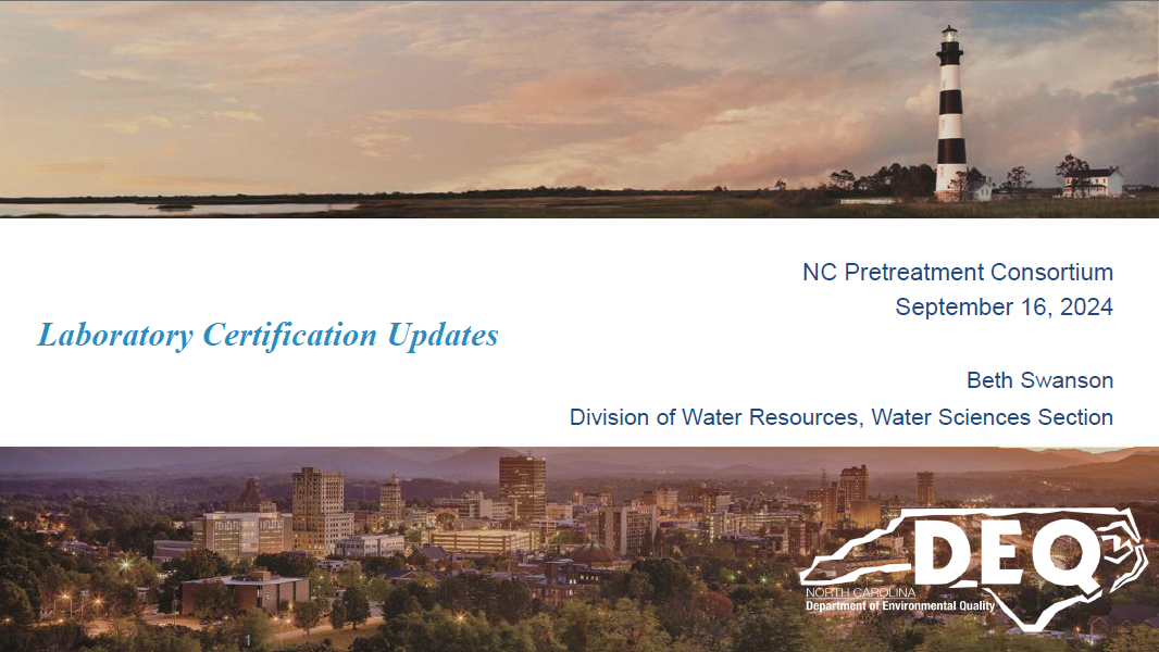Laboratory Certification Updates - Beth Swanson